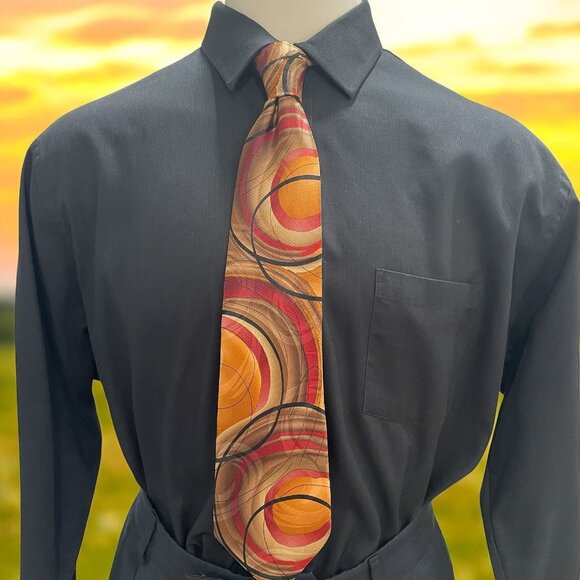 Jerry Garcia 100% Silk Tie Abstract Geometric Modern Art Luxury Bold Statement - Picture 1 of 8